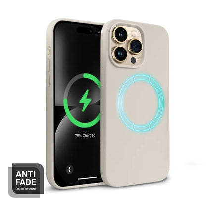 Crong Color Cover Magnetic - iPhone 14 Pro Max MagSafe dėklas (Stone Beige)