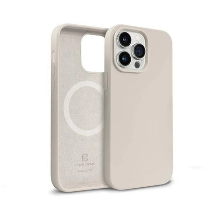 Crong Color Cover Magnetic - iPhone 14 Pro Max MagSafe dėklas (Stone Beige)