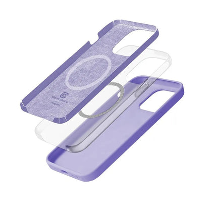 Crong Color Cover Magnetic - iPhone 14 Pro Max MagSafe dėklas (Violetinė)