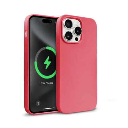 Crong Color Cover Magnetic - iPhone 15 Pro MagSafe dėklas (Rožinė)