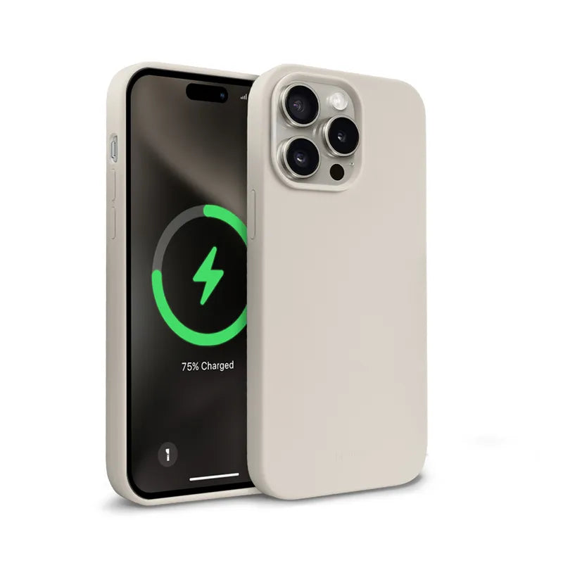 Crong Color Cover Magnetic - iPhone 15 Pro Max MagSafe dėklas (Stone Beige)