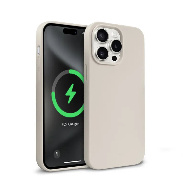 Crong Color Cover Magnetic - iPhone 15 Pro Max MagSafe dėklas (Stone Beige)