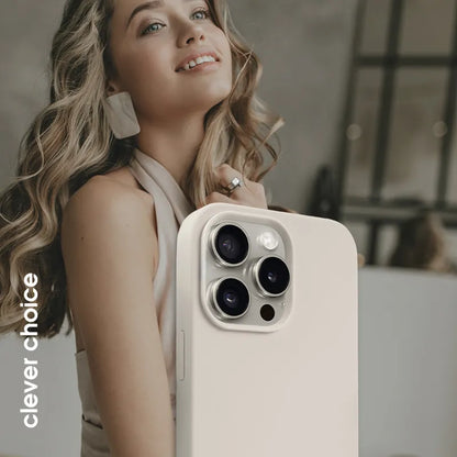 Crong Color Cover Magnetic - iPhone 15 Pro Max MagSafe dėklas (Stone Beige)