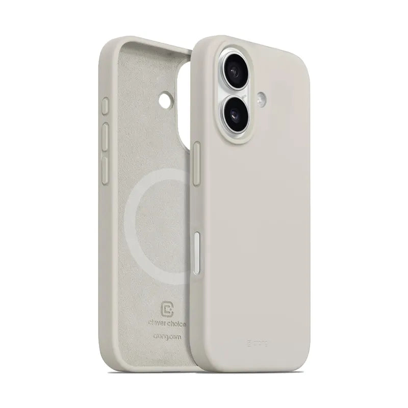 Crong Color Cover Magnetic - iPhone 16 MagSafe dėklas (Stone Beige)