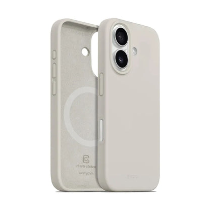 Crong Color Cover Magnetic - iPhone 16 MagSafe dėklas (Stone Beige)