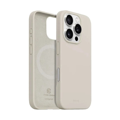Crong Color Cover Magnetic - „iPhone 16 Pro Max“ dėklas su MagSafe (Stone Beige)