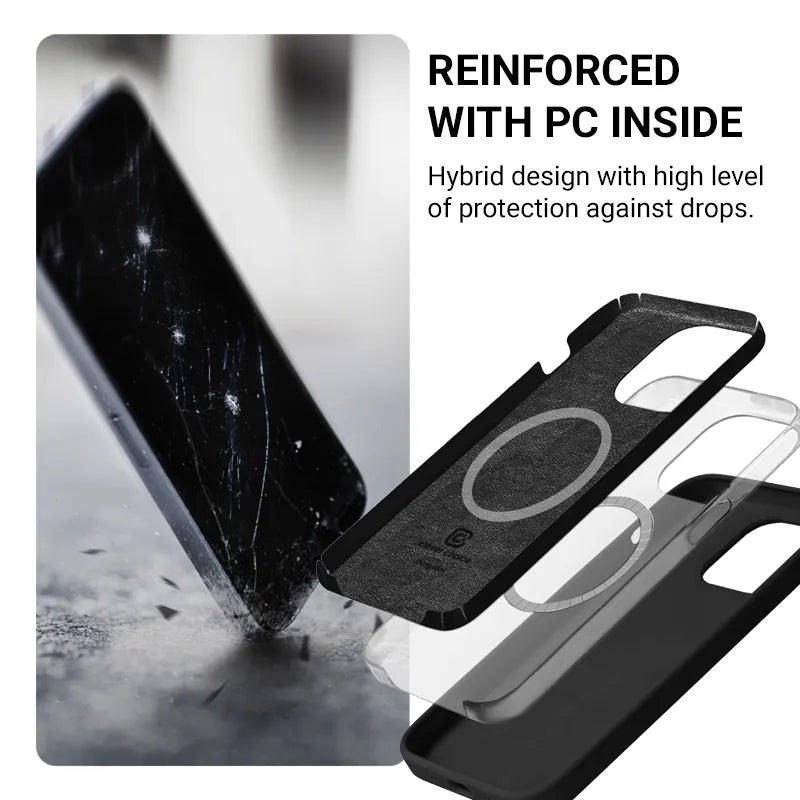 Crong Color Cover Magnetic - „iPhone 16 Pro Max“ dėklas su MagSafe (Stone Beige)