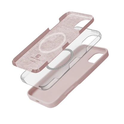 Crong Color Cover Magnetic - iPhone 16 Pro Max MagSafe dėklas (Smėlio rožinė)