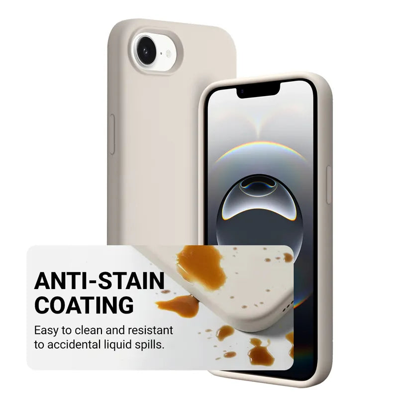 Crong Color Cover Magnetic - iPhone 17e / 16e MagSafe dėklas (Stone Beige)