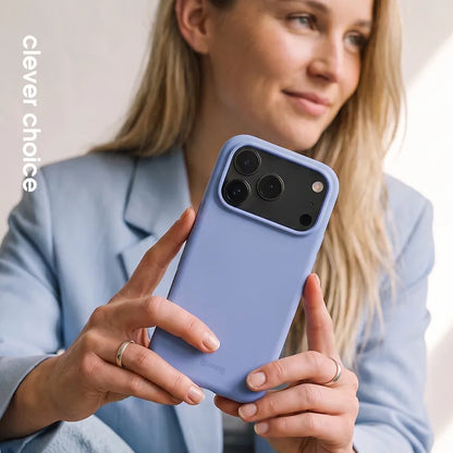 Crong Color Cover Magnetic – MagSafe dėklas, skirtas iPhone 18 Pro / 17 Pro (mėlynas)
