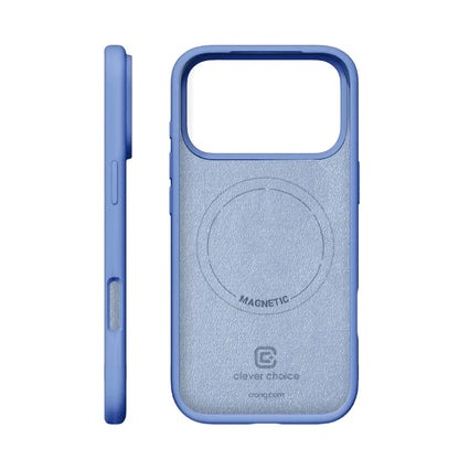 Crong Color Cover Magnetic – MagSafe dėklas, skirtas iPhone 18 Pro / 17 Pro (mėlynas)