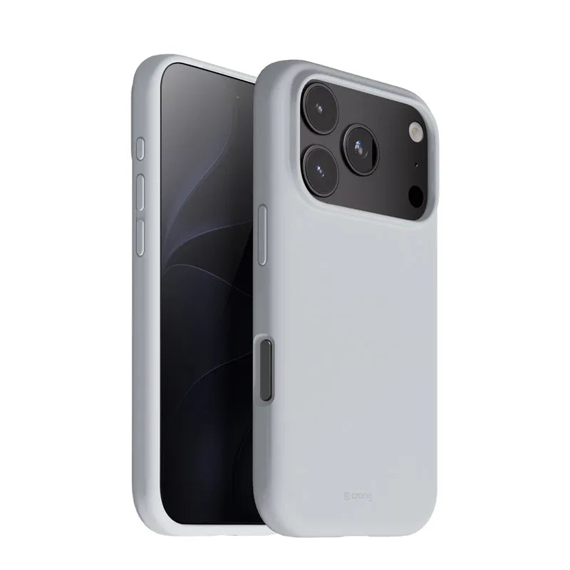 Crong Color Cover Magnetic – MagSafe dėklas, skirtas iPhone 18 Pro / 17 Pro (pilkas)