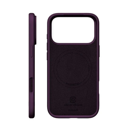 Crong Color Cover Magnetic – MagSafe dėklas, skirtas iPhone 18 Pro / 17 Pro (slyvų spalvos)