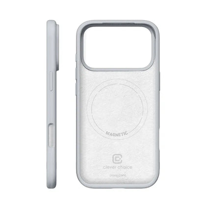 Crong Color Cover Magnetic – MagSafe dėklas, skirtas iPhone 18 Pro Max / 17 Pro Max (pilkas)