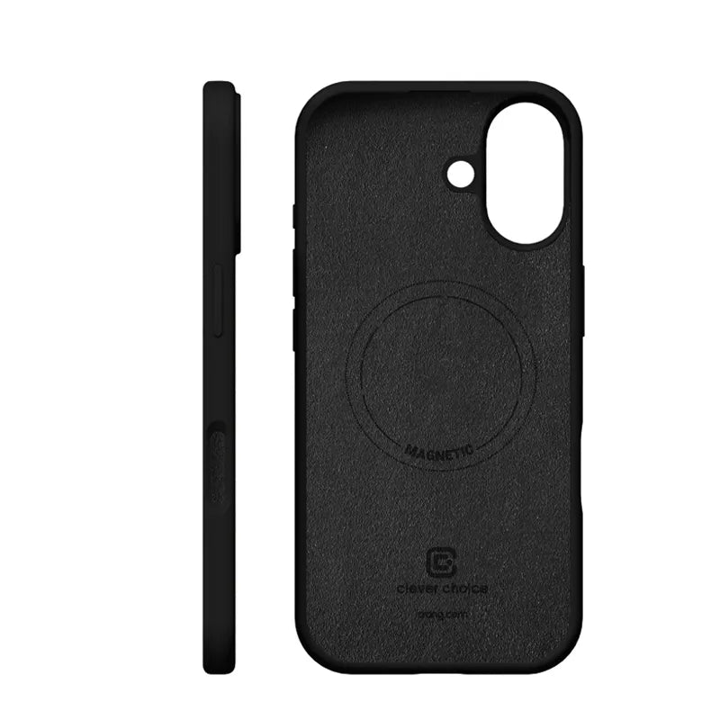 Crong Color Cover Magnetic - MagSafe iPhone 17 dėklas (juodas)