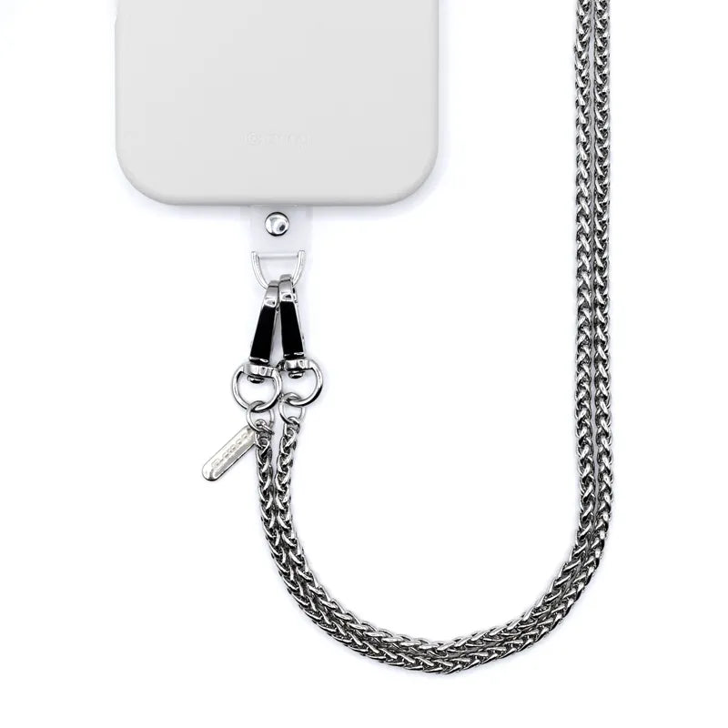 Crong Crossbody telefono - Dirželis telefonui (Sidabrinė grandinėlė)