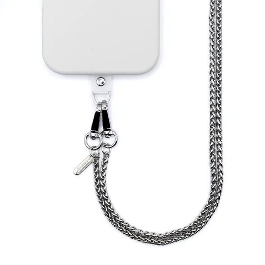 Crong Crossbody telefono - Dirželis telefonui (Sidabrinė grandinėlė)