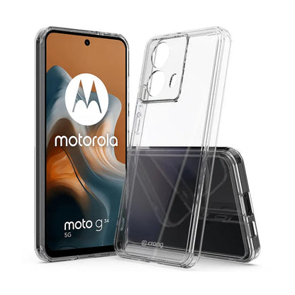 Crong Crystal Shield dėklas - Motorola Moto G34 dėklas (skaidrus)