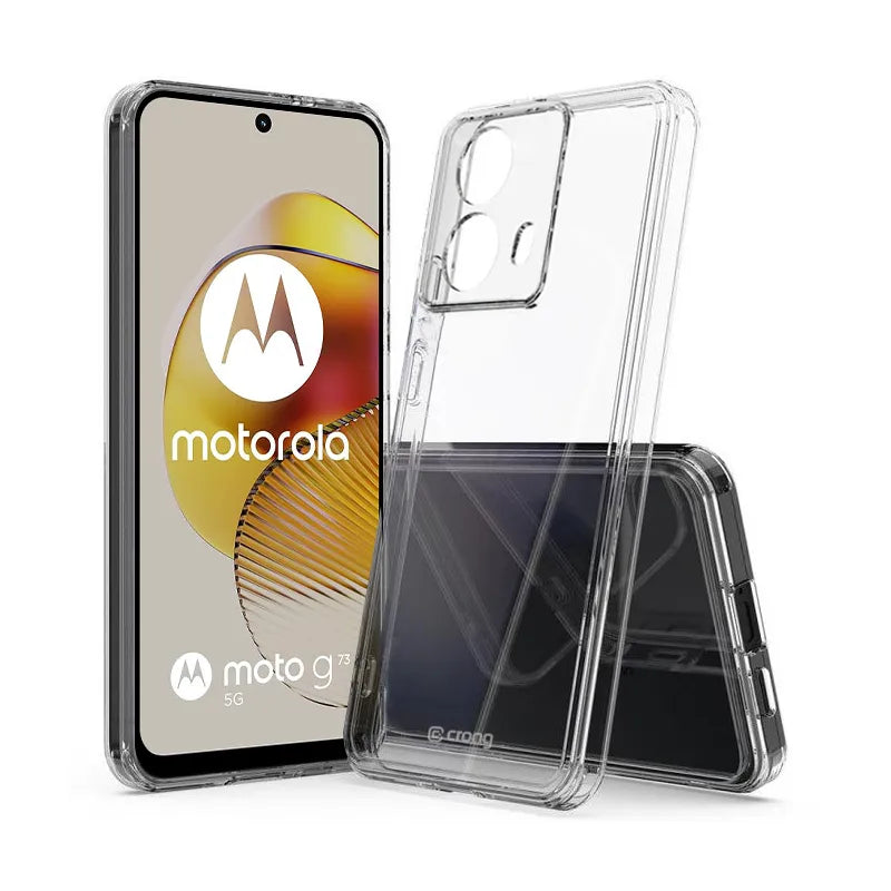 Crong Crystal Shield dėklas - Motorola Moto G73 dėklas (skaidrus)