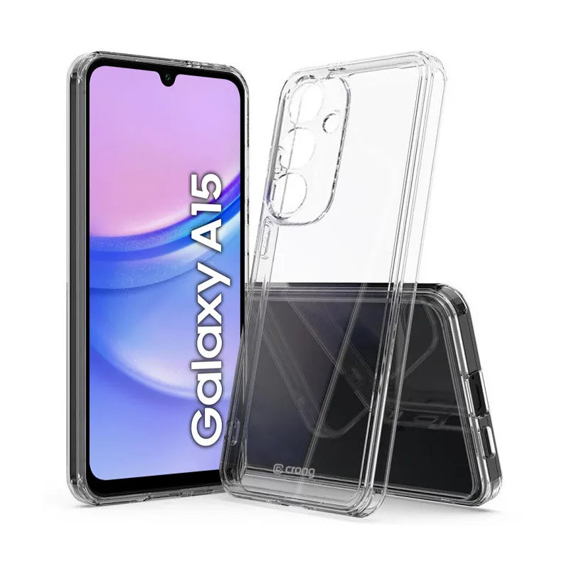 Crong Crystal Shield dėklas – Samsung Galaxy A15 5G dėklas (skaidrus)