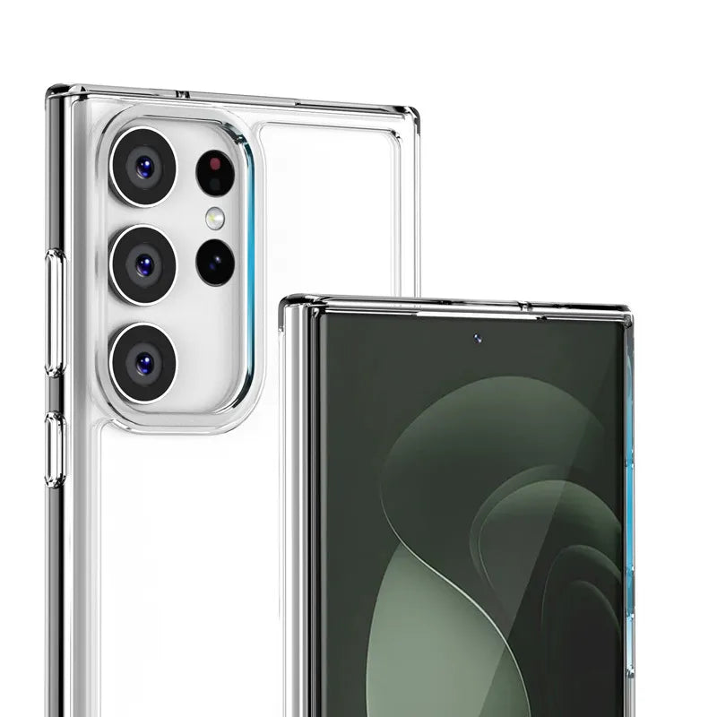 Crong Crystal Shield dėklas – Samsung Galaxy S23 Ultra dėklas (skaidrus)