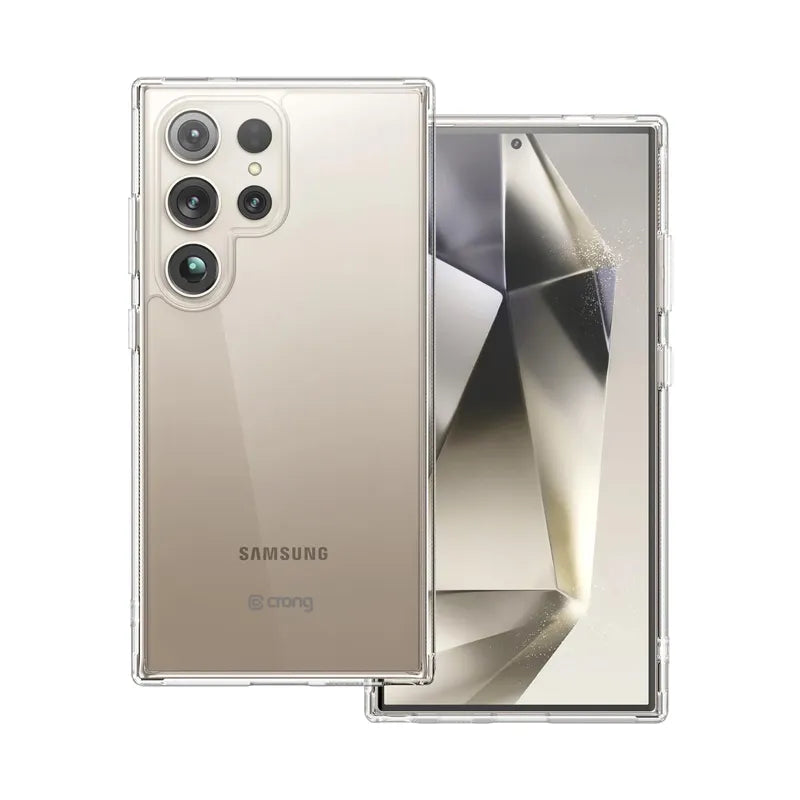Crong Crystal Shield dėklas - Samsung Galaxy S24 Ultra dėklas (skaidrus)