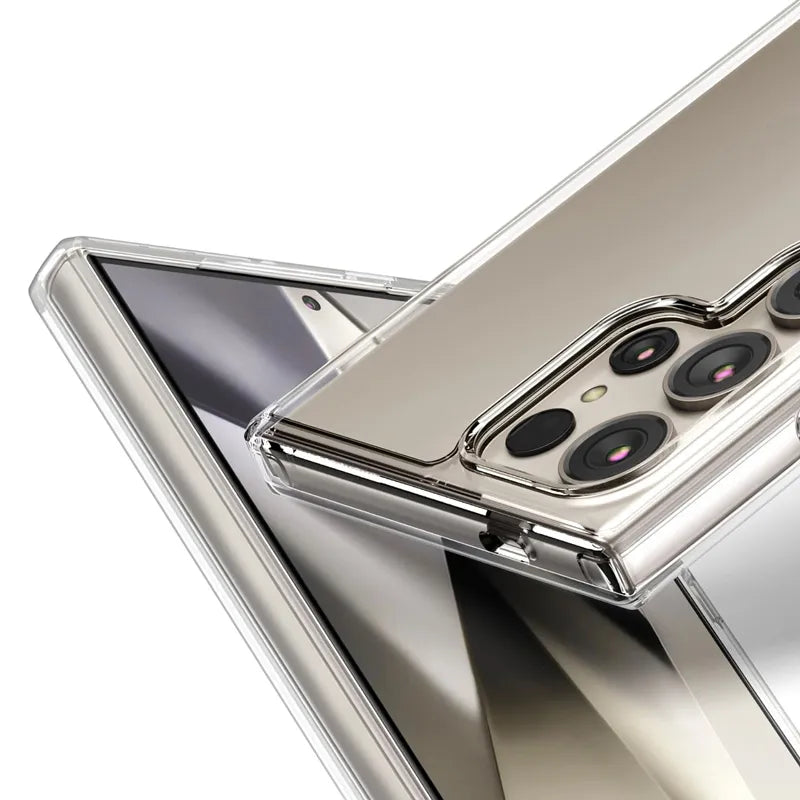 Crong Crystal Shield dėklas - Samsung Galaxy S24 Ultra dėklas (skaidrus)
