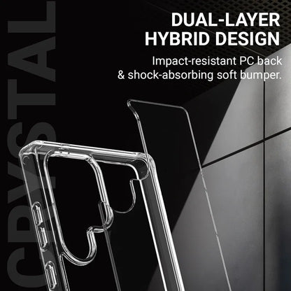 Crong Crystal Shield dėklas - Samsung Galaxy S25 dėklas (Skaidrus)