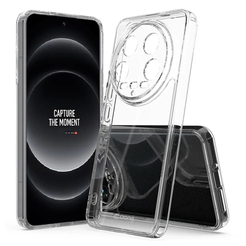 Crong Crystal Shield dėklas – Xiaomi 14 Ultra dėklas (skaidrus)