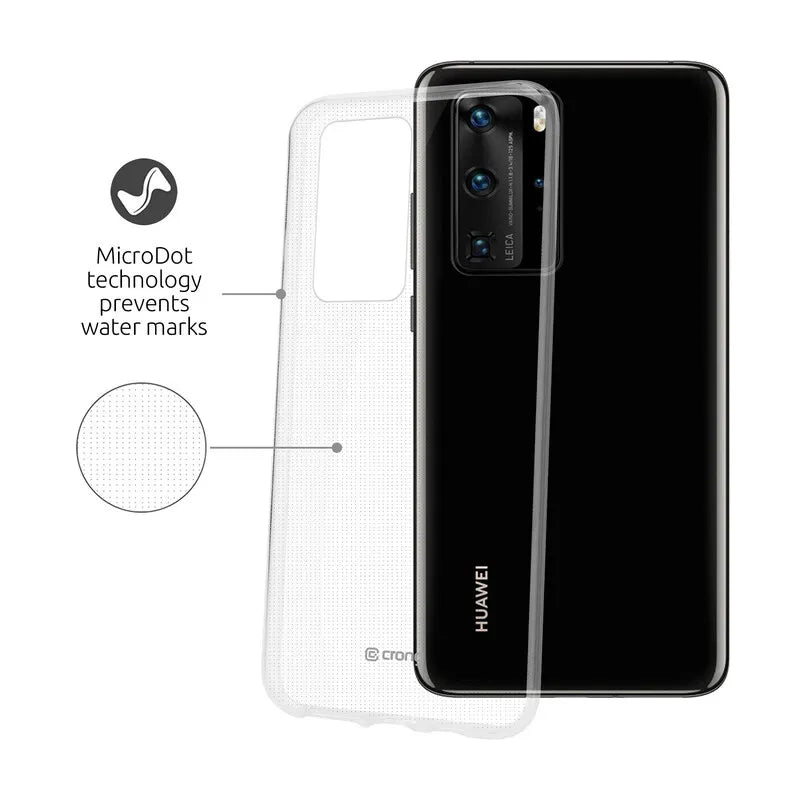 Crong Crystal Slim dėklas - Huawei P40 dėklas (skaidrus)