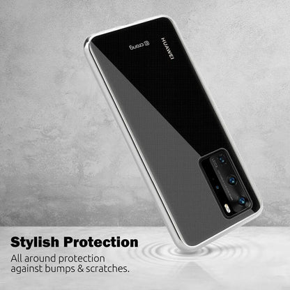 Crong Crystal Slim dėklas - Huawei P40 dėklas (skaidrus)