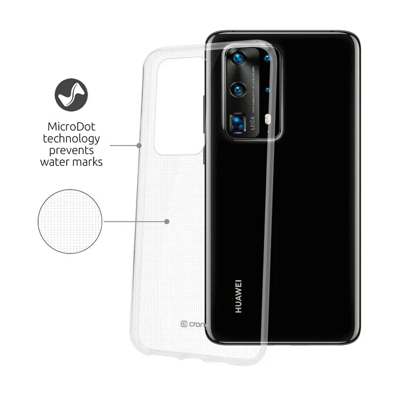 Crong Crystal Slim dėklas – Huawei P40 Pro dėklas (Skaidrus)