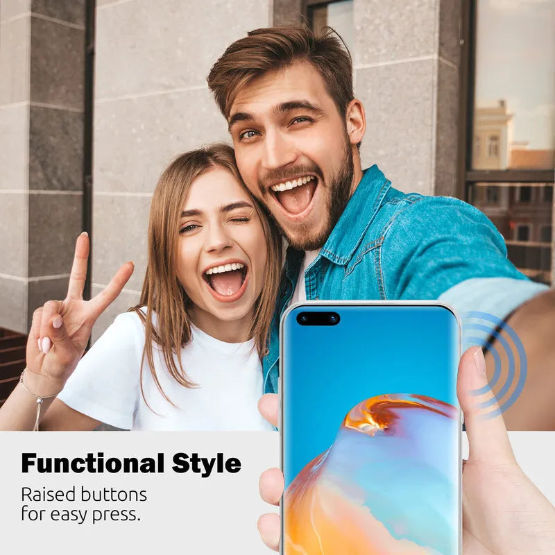 Crong Crystal Slim dėklas – Huawei P40 Pro dėklas (Skaidrus)
