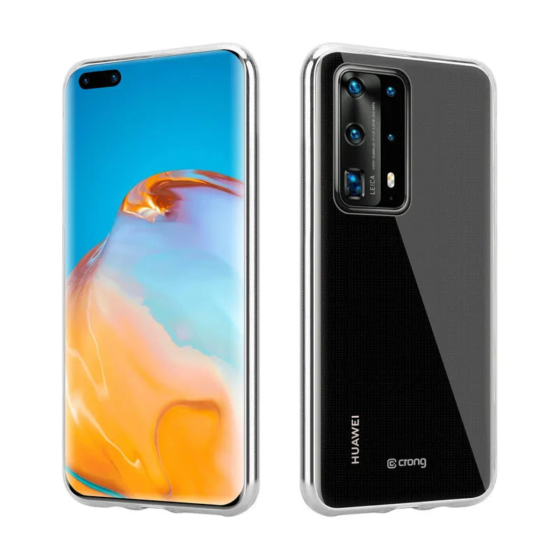 Crong Crystal Slim dėklas – Huawei P40 Pro dėklas (Skaidrus)