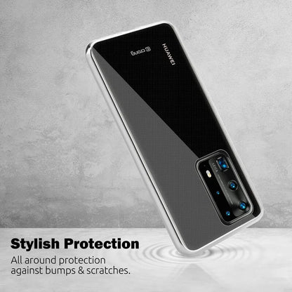 Crong Crystal Slim dėklas – Huawei P40 Pro dėklas (Skaidrus)