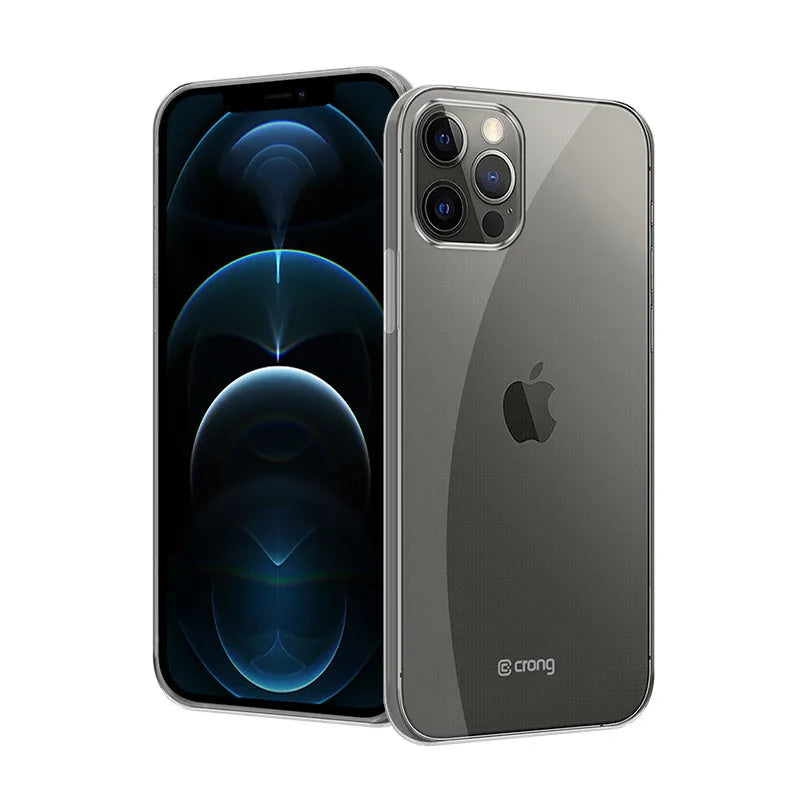 Crong Crystal Slim dėklas - iPhone 12 Pro Max dėklas (Skaidrus)