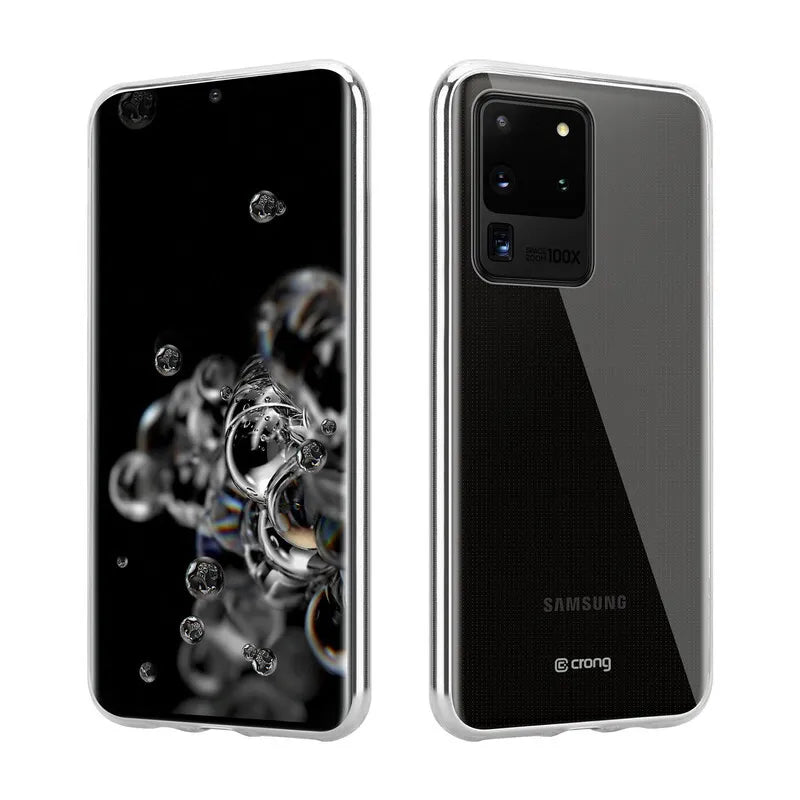 Crong Crystal Slim dėklas - Samsung Galaxy S20 Ultra dėklas (Permatomas)