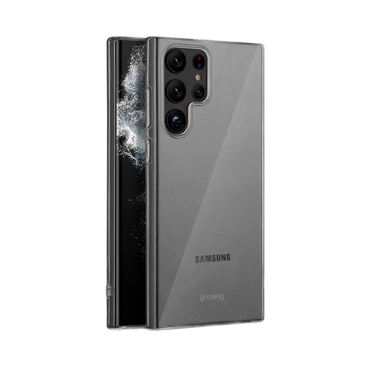 Crong Crystal Slim dėklas - Samsung Galaxy S22 Ultra dėklas (skaidrus)