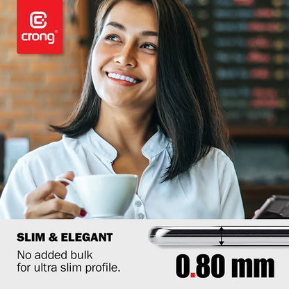 Crong Crystal Slim dėklas - Xiaomi Mi Note 10 / Mi Note 10 Pro dėklas (Skaidrus)