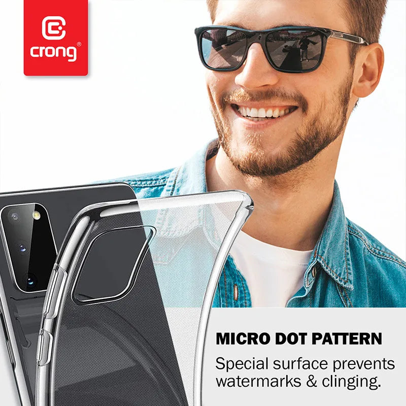 Crong Crystal Slim dėklas - Xiaomi Mi Note 10 / Mi Note 10 Pro dėklas (Skaidrus)