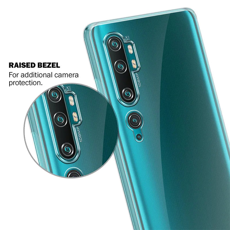 Crong Crystal Slim dėklas - Xiaomi Mi Note 10 / Mi Note 10 Pro dėklas (Skaidrus)