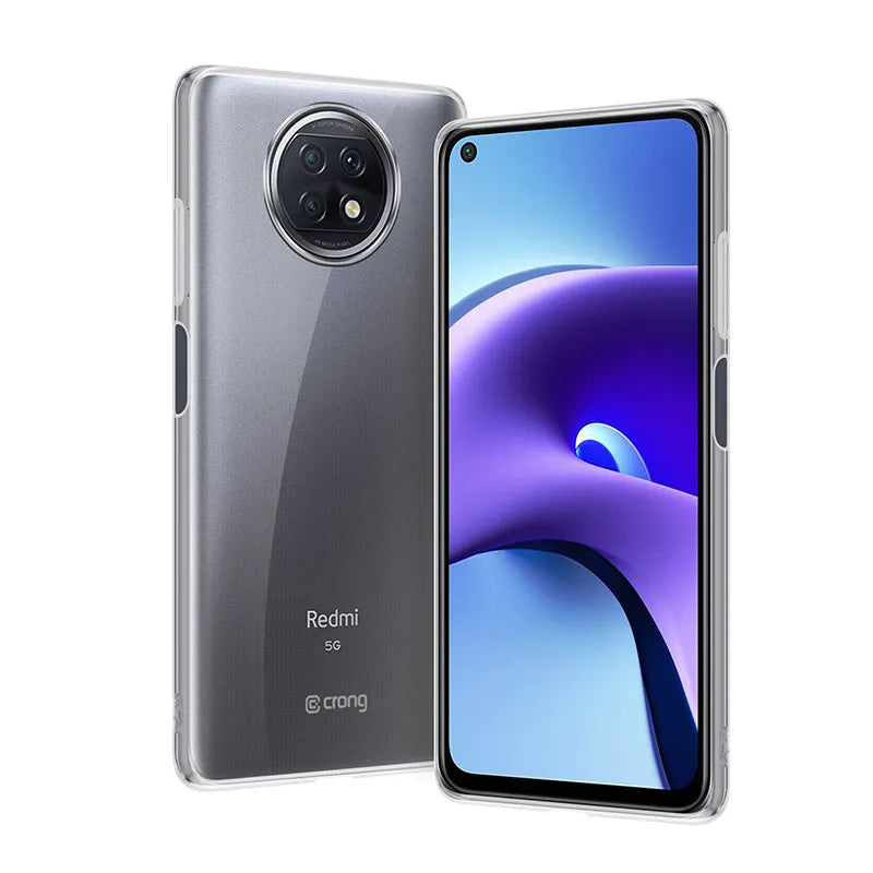 Crong Crystal Slim dėklas – Xiaomi Redmi Note 9T dėklas (Skaidrus)