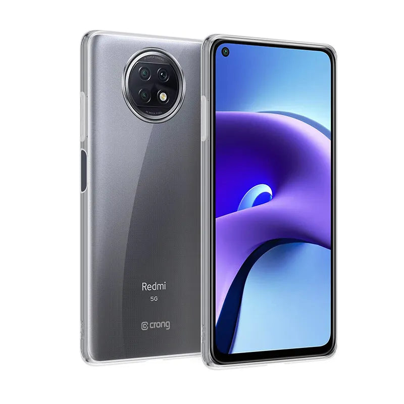 Crong Crystal Slim dėklas – Xiaomi Redmi Note 9T dėklas (Skaidrus)