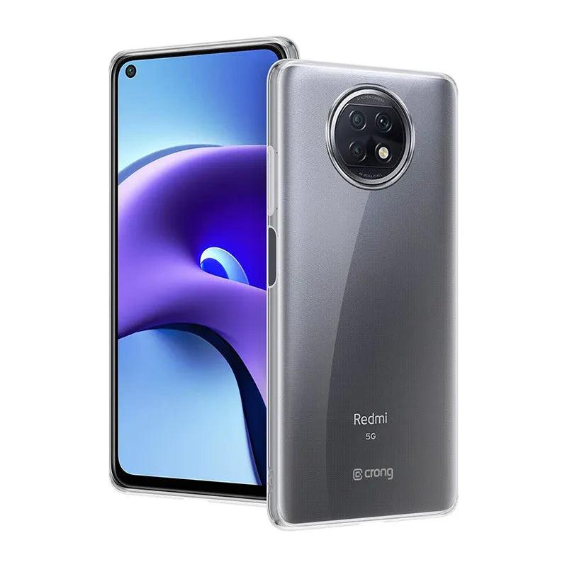 Crong Crystal Slim dėklas – Xiaomi Redmi Note 9T dėklas (Skaidrus)