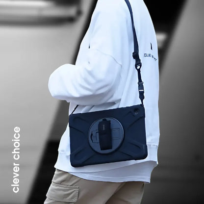 „Crong Defender Plus“ – tvirtas dėklas „iPad 11" A16 (2025) / 10,9" (2022) (juodas)