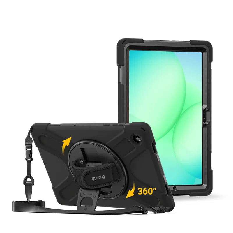 Crong Defender Plus – tvirtas dėklas Samsung Galaxy Tab A11+ 10.9" (juodas)