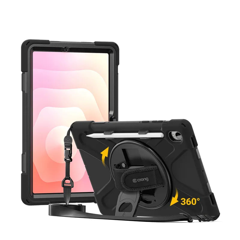 Crong Defender Plus – tvirtas dėklas Samsung Galaxy Tab S11 11” (juodas)