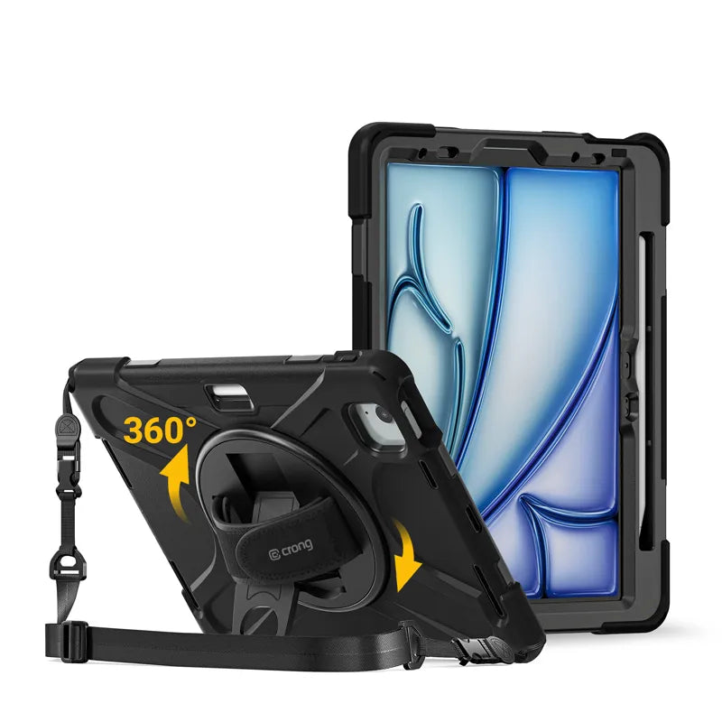 Crong Defender Plus – tvirtas dėklas, skirtas iPad Air 11” (2026–2024 m.) / iPad Air 10,9” (5–4 karta)