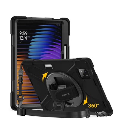 Crong Defender Plus – Tvirtas dėklas „Xiaomi Pad 8 / 8 Pro / Pad 7 / 7 Pro“ 11.2" (juodas)