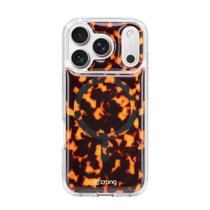 Crong Deluxe MAG dėklas – iPhone 17 Pro Max MagSafe dėklas (vėžlio rašto)